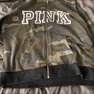 Camo PINK zip up Hoodie